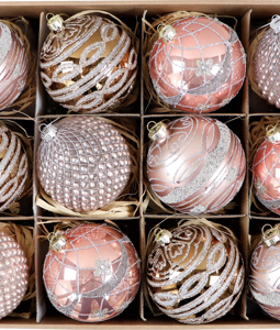 7936 VINTAGE-BOX GLASSBALLS S/12